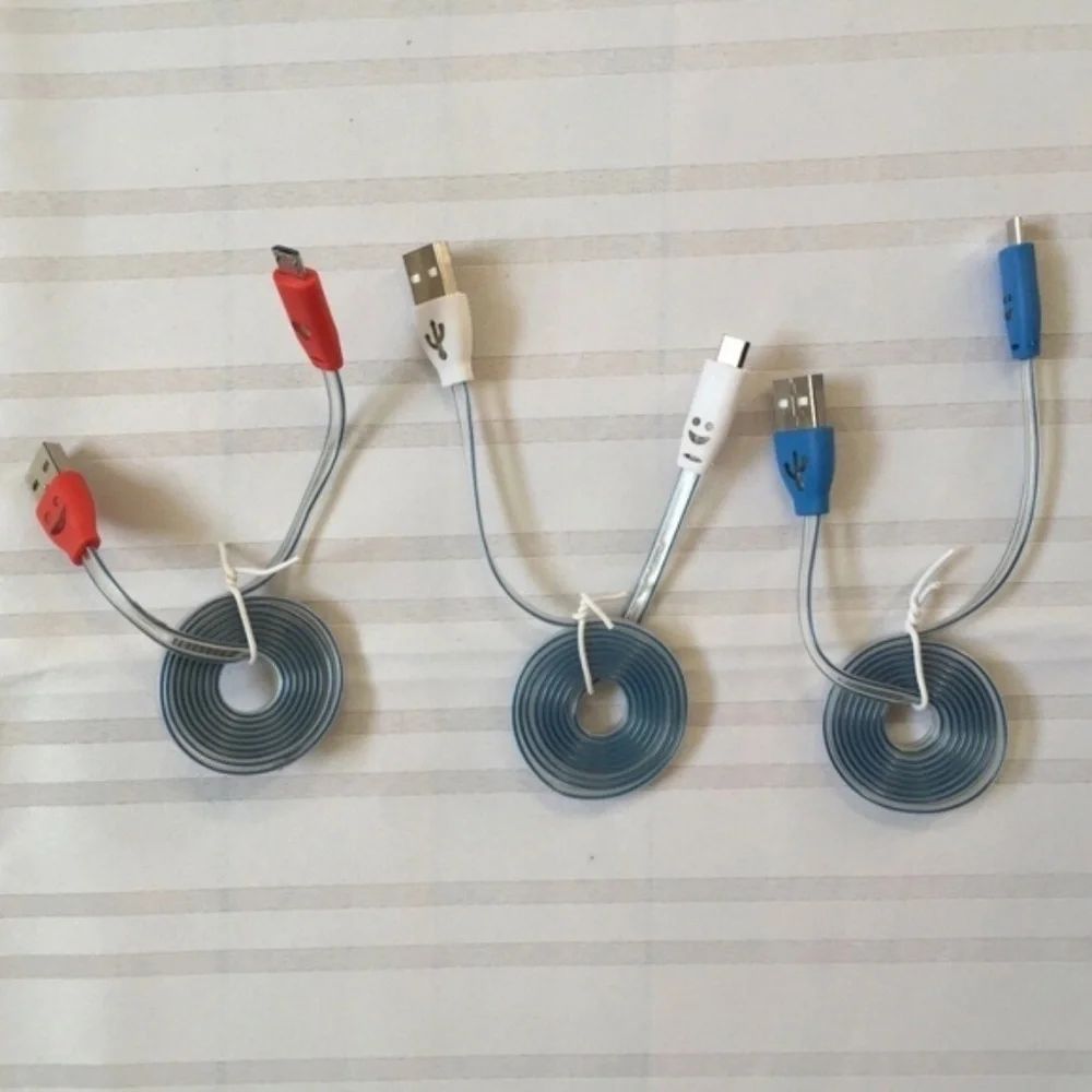 LED USB Charger Cable Samsung Galaxy S4 S6 S7 Edge
